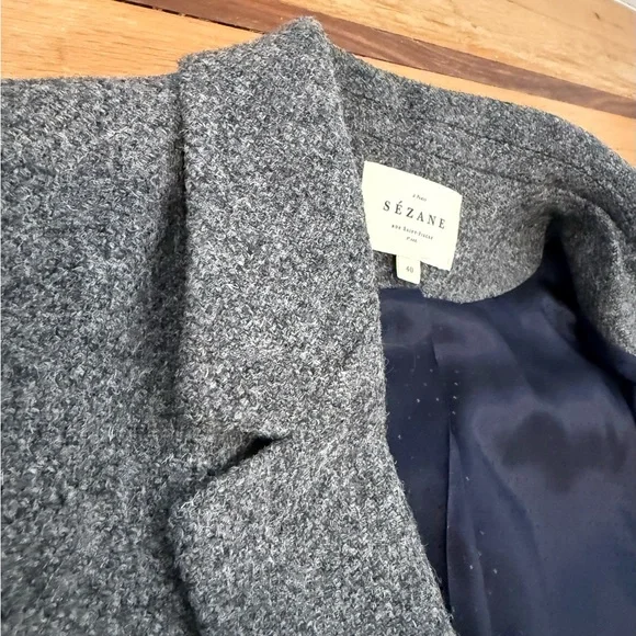 Sézane Christie double breasted wool blazer Size 10 - Picture 5 of 10